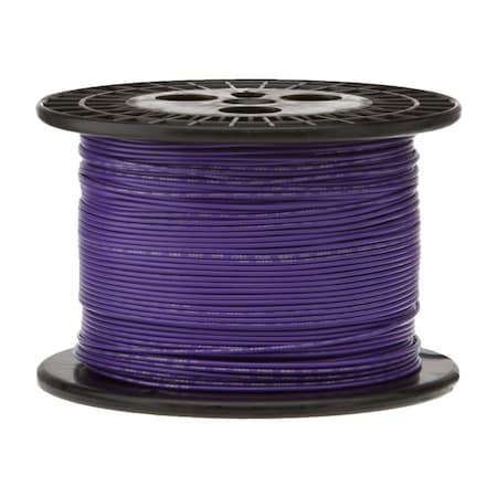 REMINGTON INDUSTRIES 22 AWG Gauge Stranded Hook Up Wire, 500 ft Length, Violet, 0.0253" Diameter, UL1007, 300 Volts 22UL1007STRVIO500